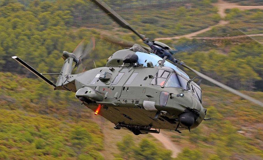 Belgium Army Helicopters NH90 working with wireless interphone systems Airlink 3085