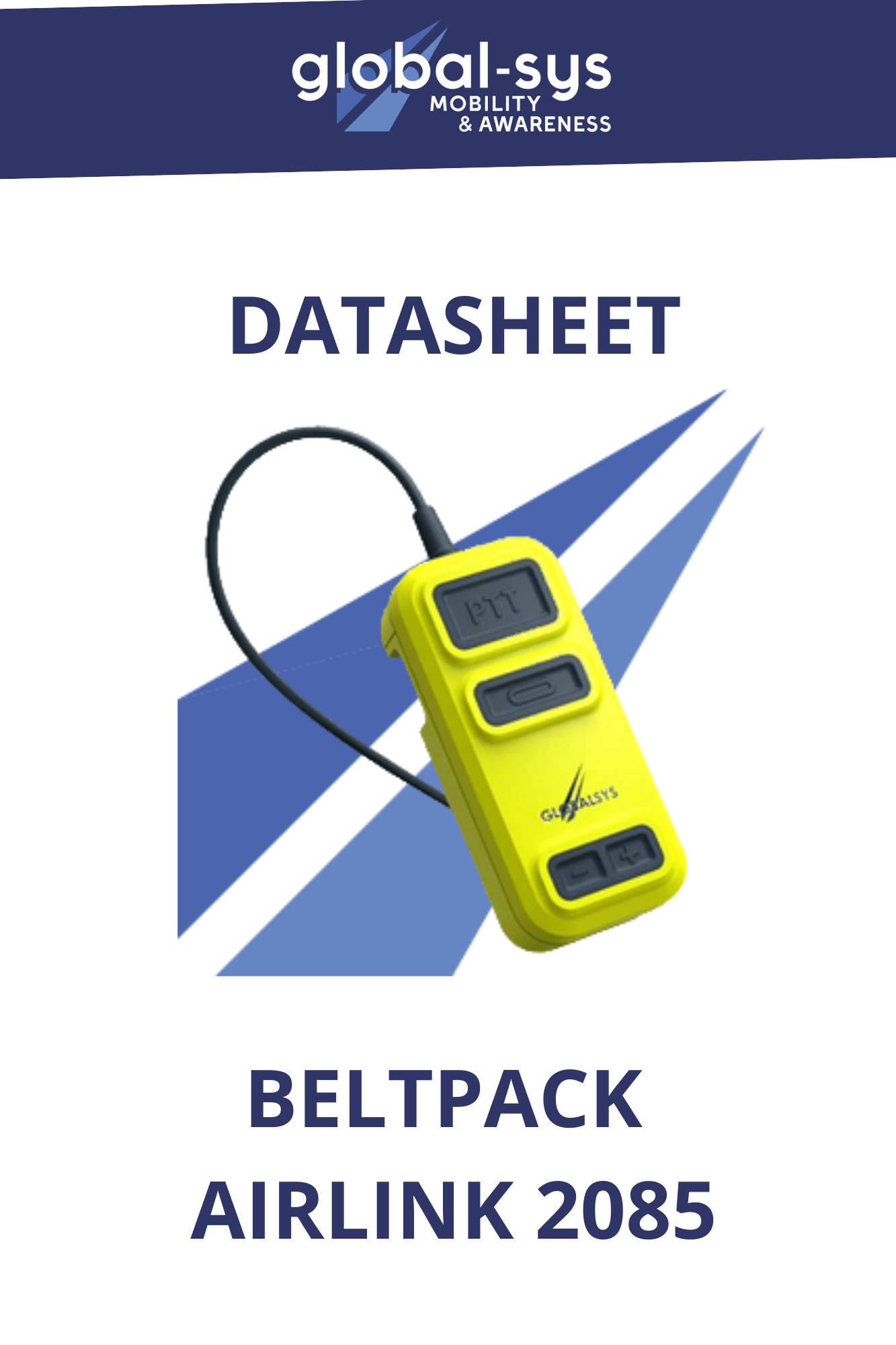 Beltpack Airlink 2085 datasheet highlighting advanced features, robust design, and seamless wireless communication capabilities.